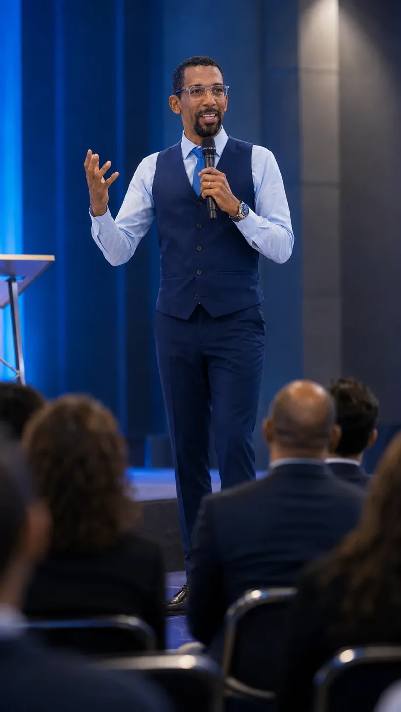 Israel Elias palestrante e mentor de oratória e comunicação